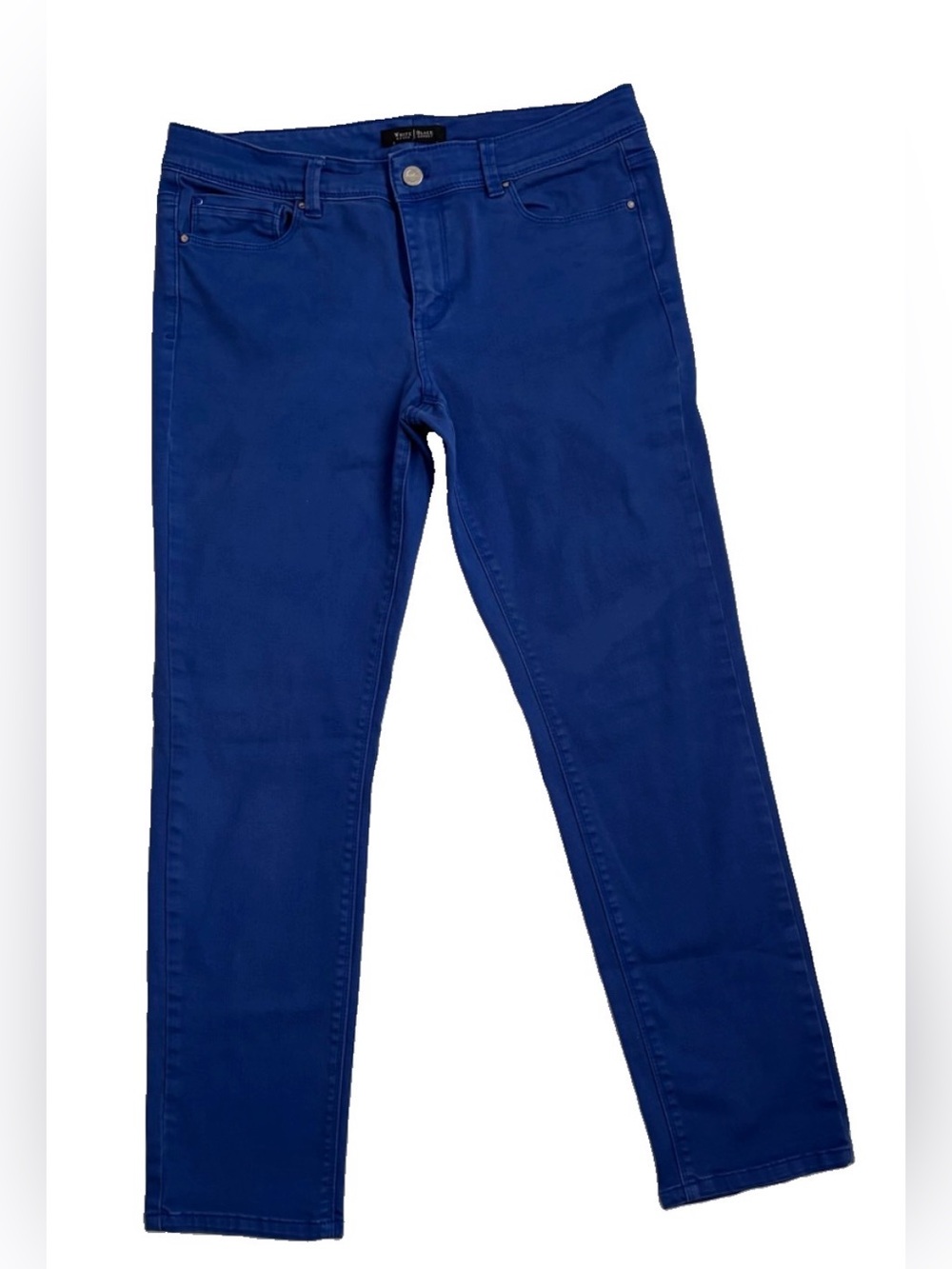 White House Black Market Blanc Slim Ankle Royal Blue Pants | Size 8R-134